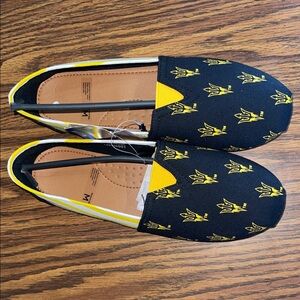 ASU Black and Yellow Women's Slip-On Shoes